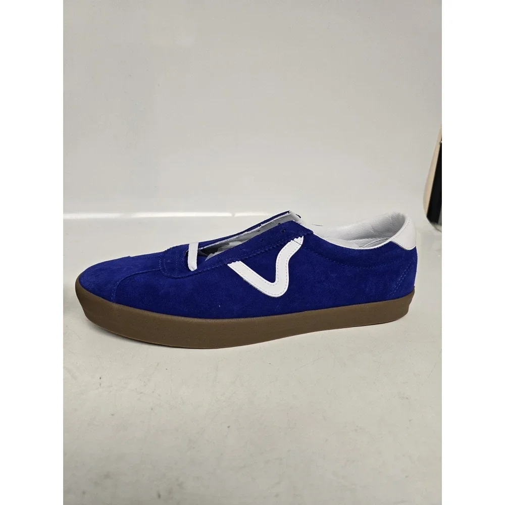 Vans Track Sports Low Blue White Gum Suede Sneakers VN000CTDCJF1 Mens 12